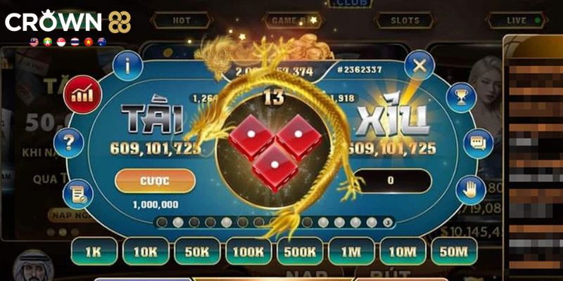 Game tài xỉu luôn thu hút được đông đảo thành viên tham gia chơi